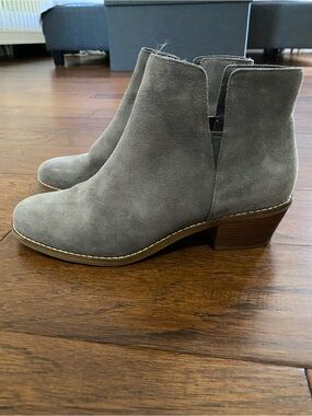 Cole Haan Grey Suede Ankle Booties